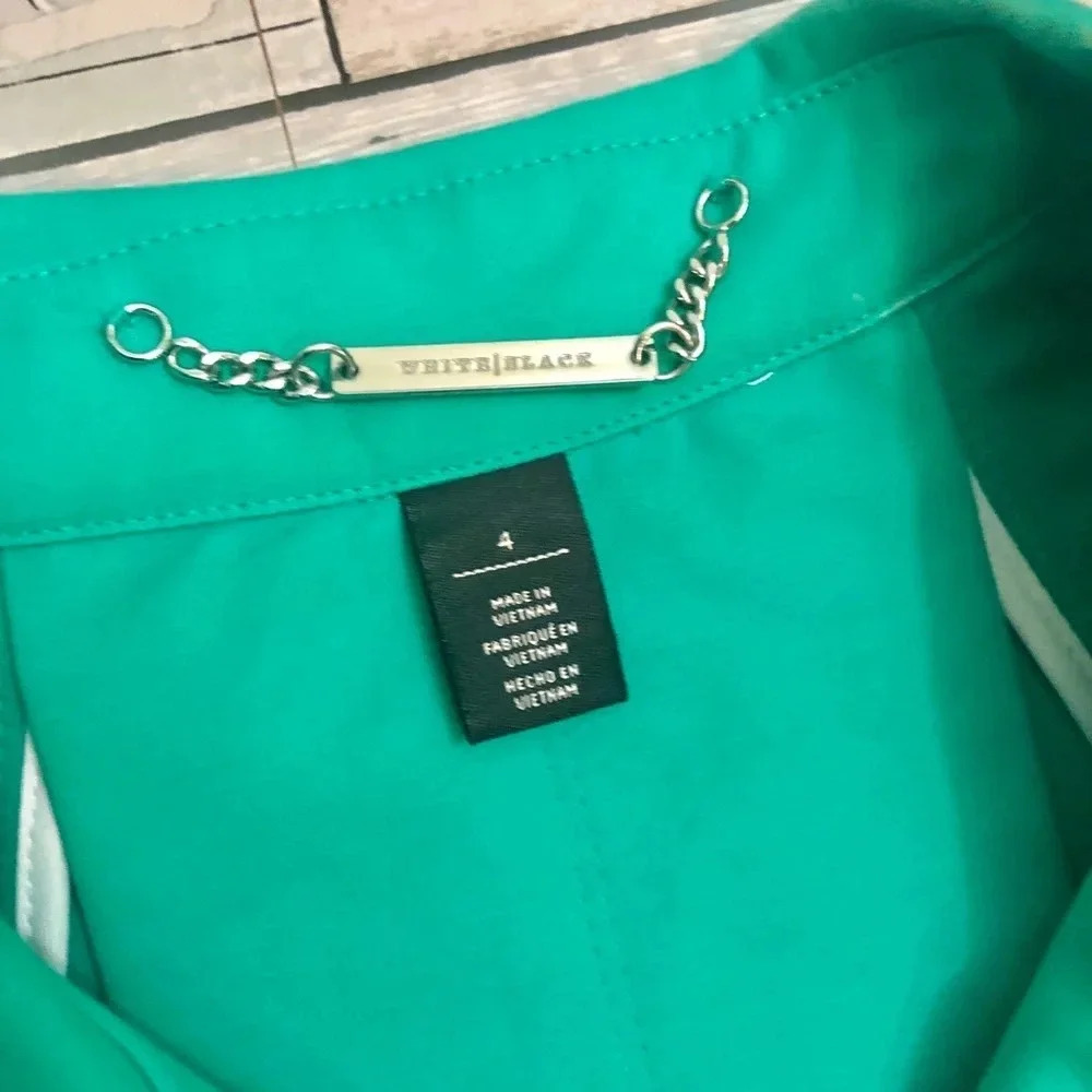 White House Black Market Green Swing Jacket - Picture 6 of 8